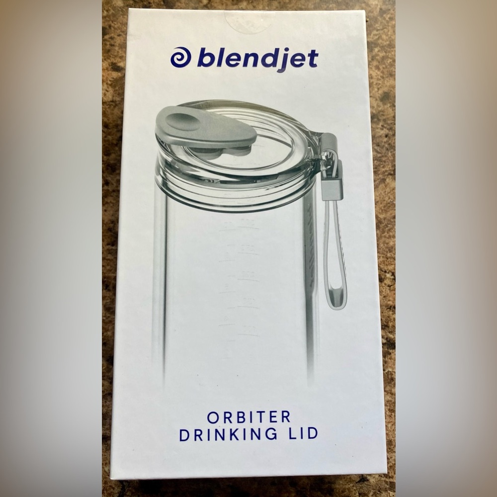 New In Box BlendJet‎ Orbiter Drinking Lid - Gray